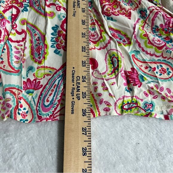 NWT Emily Wonder Womens Colorful Paisley Print Blouse 0191 - Picture 9 of 9